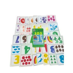 1980 Preschool Matching Flash Cards‎ Rainbow Works 1 2 3